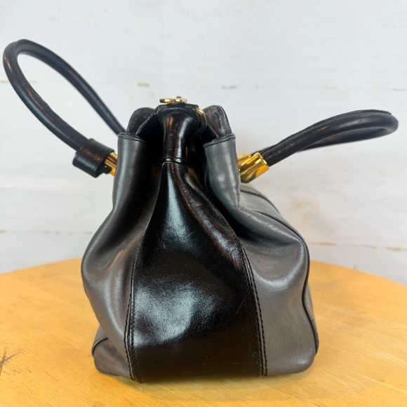 Marino Orlandi | Leather Satchel Handbag - Picture 8 of 11